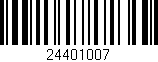 Código de barras (EAN, GTIN, SKU, ISBN): '24401007'