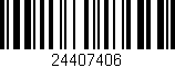 Código de barras (EAN, GTIN, SKU, ISBN): '24407406'