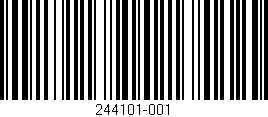 Código de barras (EAN, GTIN, SKU, ISBN): '244101-001'