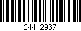 Código de barras (EAN, GTIN, SKU, ISBN): '24412967'