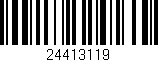 Código de barras (EAN, GTIN, SKU, ISBN): '24413119'