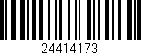 Código de barras (EAN, GTIN, SKU, ISBN): '24414173'