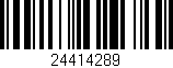 Código de barras (EAN, GTIN, SKU, ISBN): '24414289'
