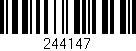 Código de barras (EAN, GTIN, SKU, ISBN): '244147'