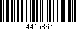 Código de barras (EAN, GTIN, SKU, ISBN): '24415867'