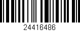 Código de barras (EAN, GTIN, SKU, ISBN): '24416486'