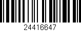 Código de barras (EAN, GTIN, SKU, ISBN): '24416647'