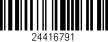 Código de barras (EAN, GTIN, SKU, ISBN): '24416791'