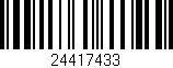 Código de barras (EAN, GTIN, SKU, ISBN): '24417433'