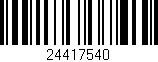 Código de barras (EAN, GTIN, SKU, ISBN): '24417540'