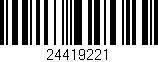 Código de barras (EAN, GTIN, SKU, ISBN): '24419221'