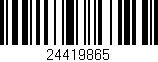 Código de barras (EAN, GTIN, SKU, ISBN): '24419865'