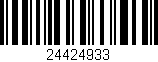 Código de barras (EAN, GTIN, SKU, ISBN): '24424933'