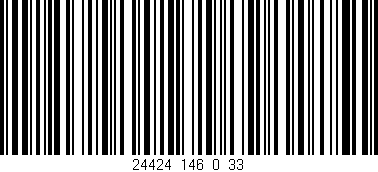 Código de barras (EAN, GTIN, SKU, ISBN): '24424_146_0_33'