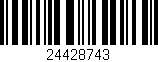 Código de barras (EAN, GTIN, SKU, ISBN): '24428743'