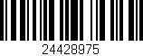 Código de barras (EAN, GTIN, SKU, ISBN): '24428975'