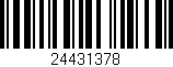 Código de barras (EAN, GTIN, SKU, ISBN): '24431378'