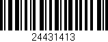 Código de barras (EAN, GTIN, SKU, ISBN): '24431413'