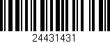 Código de barras (EAN, GTIN, SKU, ISBN): '24431431'