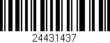 Código de barras (EAN, GTIN, SKU, ISBN): '24431437'