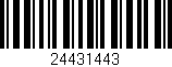 Código de barras (EAN, GTIN, SKU, ISBN): '24431443'