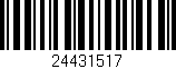 Código de barras (EAN, GTIN, SKU, ISBN): '24431517'