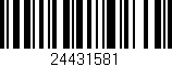Código de barras (EAN, GTIN, SKU, ISBN): '24431581'