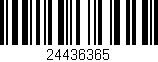 Código de barras (EAN, GTIN, SKU, ISBN): '24436365'