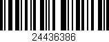 Código de barras (EAN, GTIN, SKU, ISBN): '24436386'