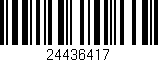 Código de barras (EAN, GTIN, SKU, ISBN): '24436417'