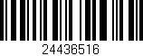 Código de barras (EAN, GTIN, SKU, ISBN): '24436516'