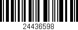 Código de barras (EAN, GTIN, SKU, ISBN): '24436598'
