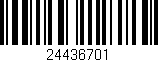 Código de barras (EAN, GTIN, SKU, ISBN): '24436701'