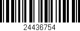 Código de barras (EAN, GTIN, SKU, ISBN): '24436754'