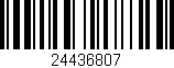 Código de barras (EAN, GTIN, SKU, ISBN): '24436807'