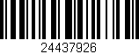 Código de barras (EAN, GTIN, SKU, ISBN): '24437926'