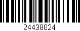 Código de barras (EAN, GTIN, SKU, ISBN): '24438024'