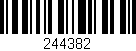 Código de barras (EAN, GTIN, SKU, ISBN): '244382'