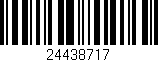 Código de barras (EAN, GTIN, SKU, ISBN): '24438717'
