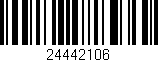 Código de barras (EAN, GTIN, SKU, ISBN): '24442106'