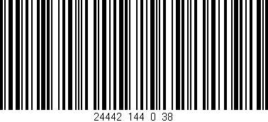 Código de barras (EAN, GTIN, SKU, ISBN): '24442_144_0_38'