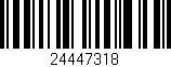 Código de barras (EAN, GTIN, SKU, ISBN): '24447318'