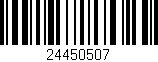Código de barras (EAN, GTIN, SKU, ISBN): '24450507'