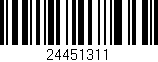 Código de barras (EAN, GTIN, SKU, ISBN): '24451311'