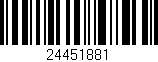Código de barras (EAN, GTIN, SKU, ISBN): '24451881'