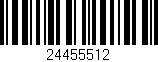 Código de barras (EAN, GTIN, SKU, ISBN): '24455512'