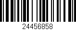Código de barras (EAN, GTIN, SKU, ISBN): '24456858'