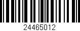 Código de barras (EAN, GTIN, SKU, ISBN): '24465012'