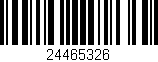 Código de barras (EAN, GTIN, SKU, ISBN): '24465326'