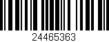 Código de barras (EAN, GTIN, SKU, ISBN): '24465363'